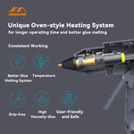 JIMIHOME Household Tool Essential 3.6-Volt  Cordless Hot Glue Gun Set