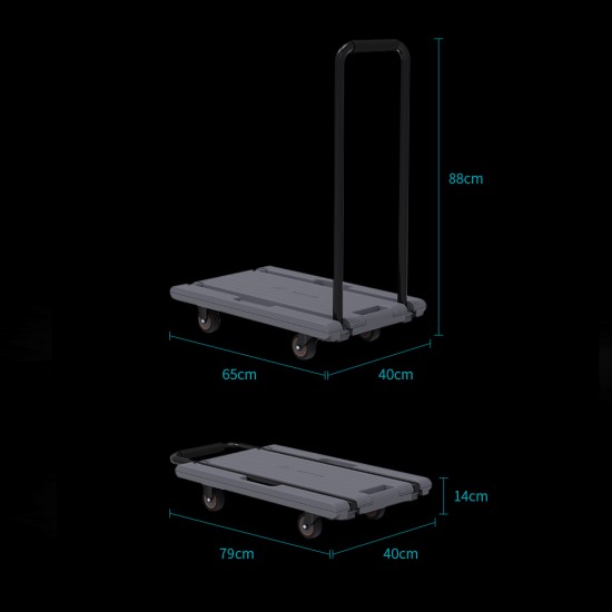 Heavy Duty Hand Truck Foldable Handcart 200kg loading capacity for carrying work
