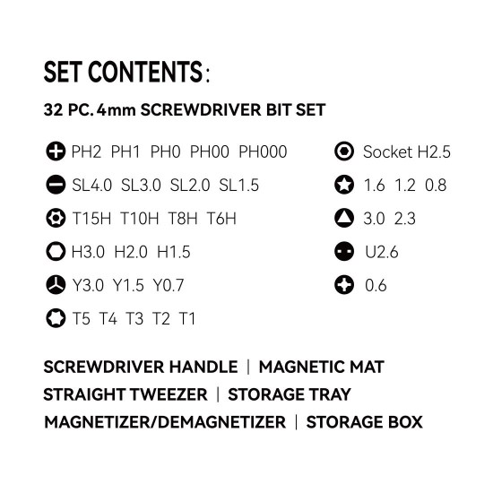 38-Piece Precision Screwdriver Set