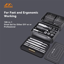 100-Piece Precision Screwdriver Ratchet Socket Set