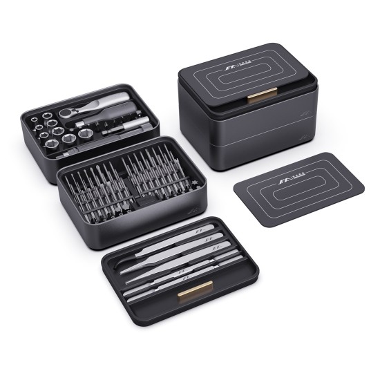 100pcs Multi-Functional Screwdriver Set with Ratchet for Electronics Furniture Bicycle Repair