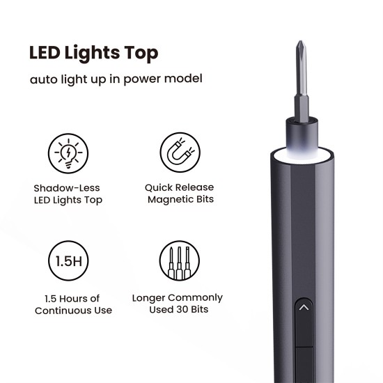 30PCS Portable Automatic Pen Mini Precision Electric Screwdriver Set Cordless DIY Repair For Phone Laptop