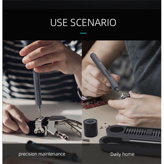30-Pieces Mini Electric Screwdriver Set