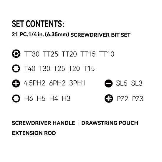 23-Piece Precision Screwdriver Set