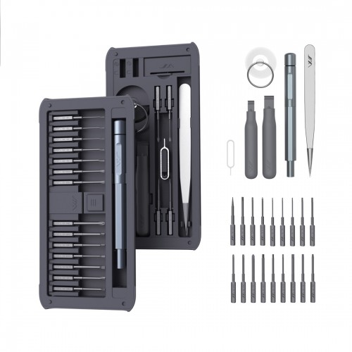 26pcs Precision Screwdriver Set with Tweezers for Electronics PC Laptop Tablet Repair