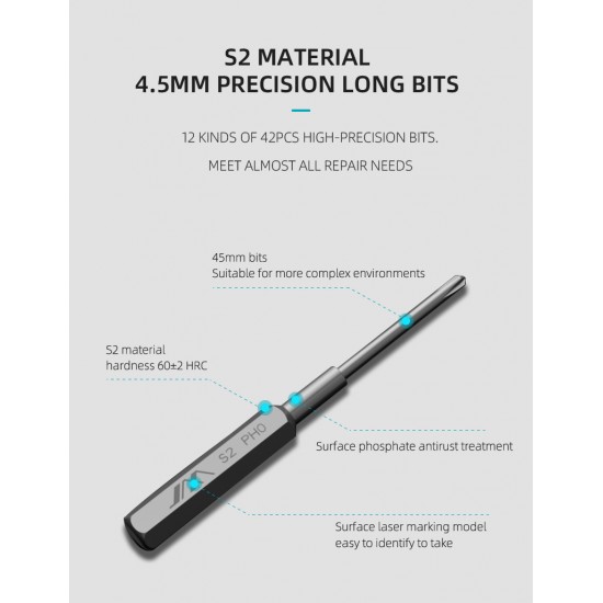 56pcs Screwdriver Kit for iPhone, MacBook, Computer, Laptop, PC, Watch Repair
