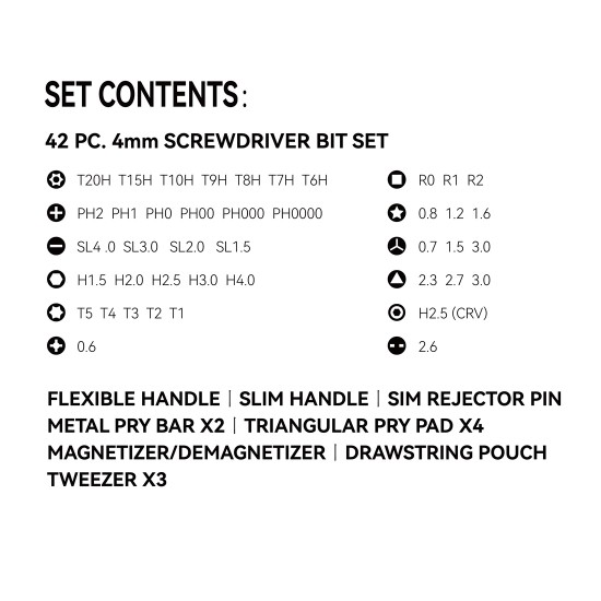 56-Pieces Screwdriver Set