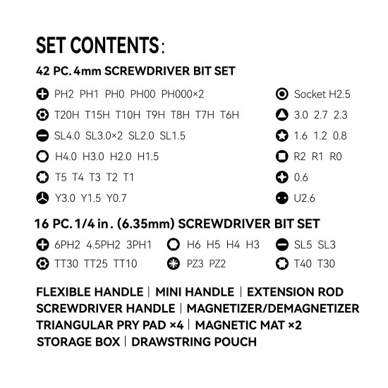 72-Pieces Screwdriver Set