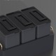 Stackable gardening tools set with three storage boxes