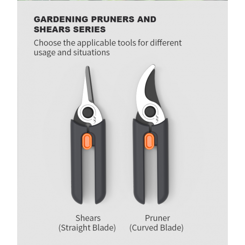 GARDENING SET PRUNER + SHEARS 2PCS SK5 Carbon Steel Blade With Safe Lock Landscape Flower Arrangement Pruner GARDENING SET PRUNER + SHEARS 2PCS SK5 Carbon Steel Blade With Safe Lock Landscape Flower Arrangement Pruner