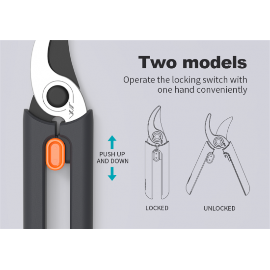 GARDENING PRUNER SK5 Carbon Steel Blade With Safe Lock Landscape Flower Arrangement Pruner