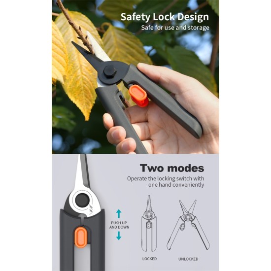 GARDENING SET PRUNER + SHEARS 2PCS GARDENING SET PRUNER + SHEARS 2PCS
