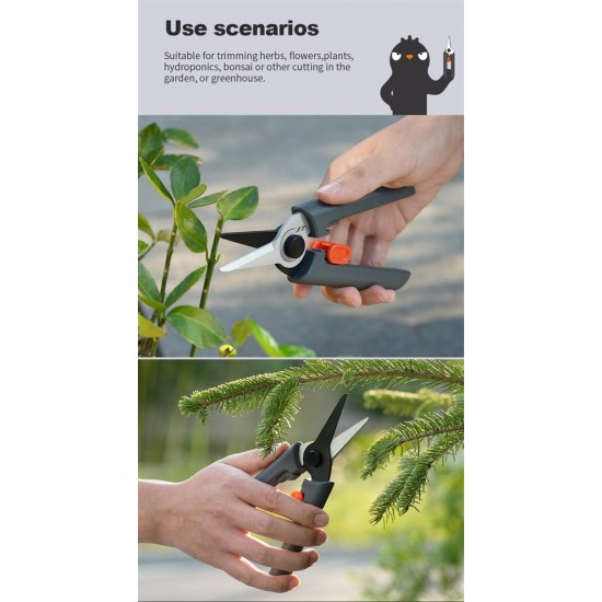 GARDENING SHEARS SK5 Carbon Steel Blade With Safe Lock Landscape Flower Arrangement
