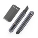 2PCS UTILITY KNIFE SET PAPER CUTTERS CARBON STEEL BLADES POCKET KNIFE WITH SAFETY LOCK HANDICRAFT TOOL