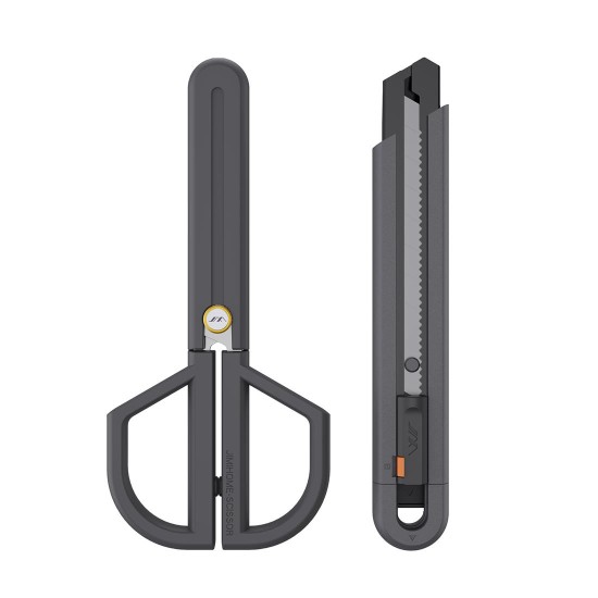 STAINLESS STEEL SCISSORS AND CARBON STEEL UTILITY KNIFE SET OFFICE SUPPLY SCHOOL STATIONERY STAINLESS STEEL SCISSORS AND CARBON STEEL UTILITY KNIFE SET OFFICE SUPPLY SCHOOL STATIONERY