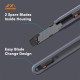 Stretch Utility Knife Paper Cutters Carbon Steel Blades Pocket Knife with Safety Lock Handicraft Tool Stretch Utility Knife Paper Cutters Carbon Steel Blades Pocket Knife with Safety Lock Handicraft Tool