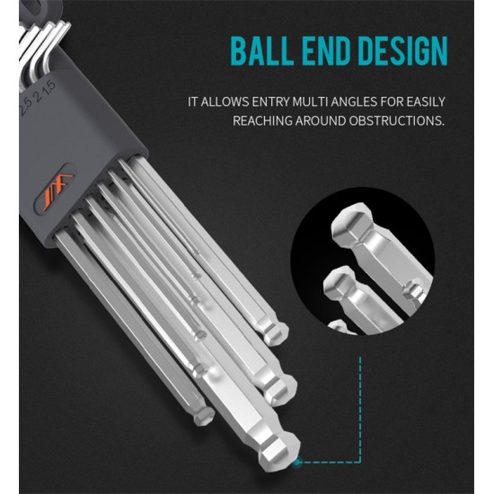9pcs HEXAGONAL WRENCH SET L Wrench Kit For Allen Screw Long Arm Hex Key Set 1.5mm To 10mm Hexagon Spanner Hand Tools For Bicycle Repair