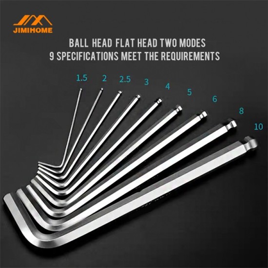 HEXAGONAL WRENCH SET (9PCS)