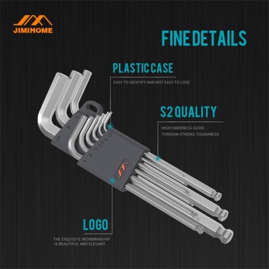 HEXAGONAL WRENCH SET (9PCS)