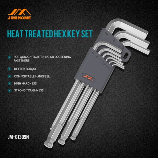HEXAGONAL WRENCH SET (9PCS)