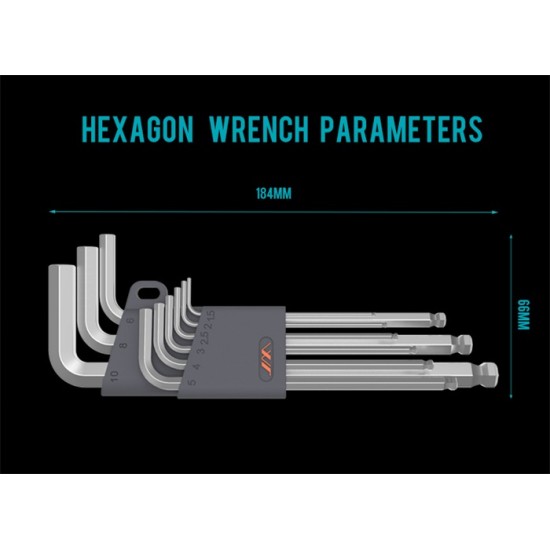 HEXAGONAL WRENCH SET (9PCS)
