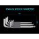 HEXAGONAL WRENCH SET (9PCS)
