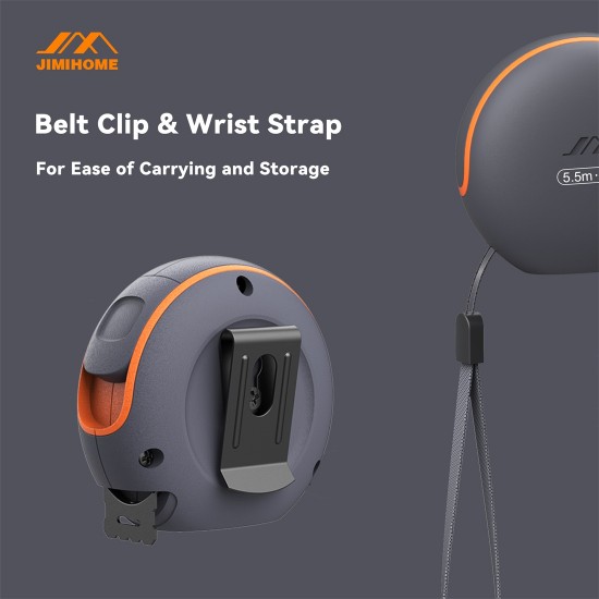 18Ft. Tape Measure 5.5 m Metric Imperial Impact-Resistant Retraction Speed Control Blade Lock True Zero Belt Clip Wrist Strap 18Ft. Tape Measure 5.5 m Metric Imperial Impact-Resistant Retraction Speed Control Blade Lock True Zero Belt Clip Wrist Strap