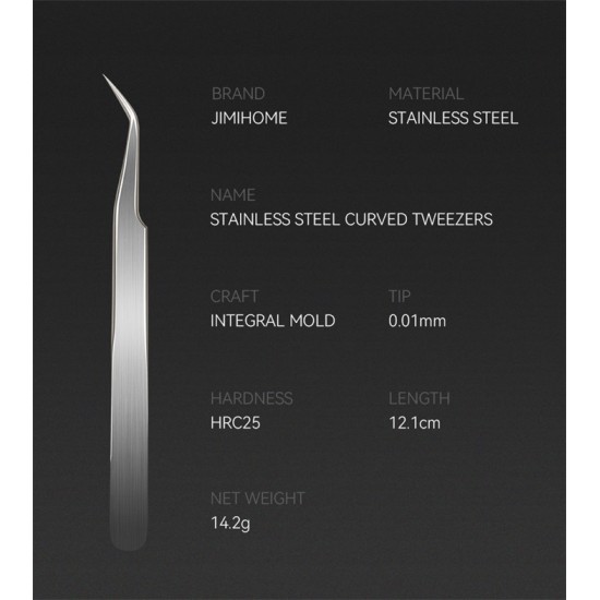 5pcs STAINLESS STEEL TWEEZERS SET Repair Tools for Craft Tools High Precision Tweezers