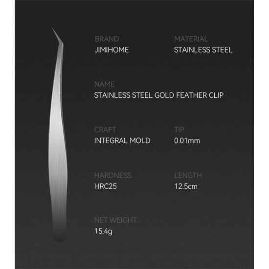 STAINLESS STEEL TWEEZERS SET (5PCS)