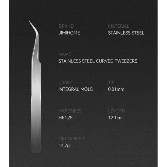 STAINLESS STEEL TWEEZERS SET (5PCS)
