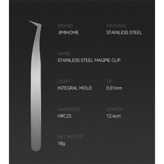 STAINLESS STEEL TWEEZERS SET (5PCS)