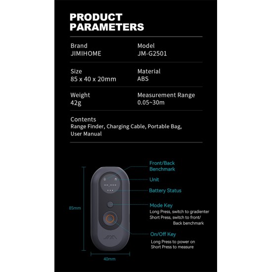 2IN1 MINI RANGE FINDER / LEVELING