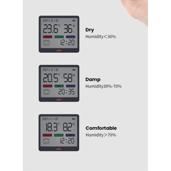 TEMPERATURE AND HUMIDITY MONITOR TEMPERATURE AND HUMIDITY MONITOR