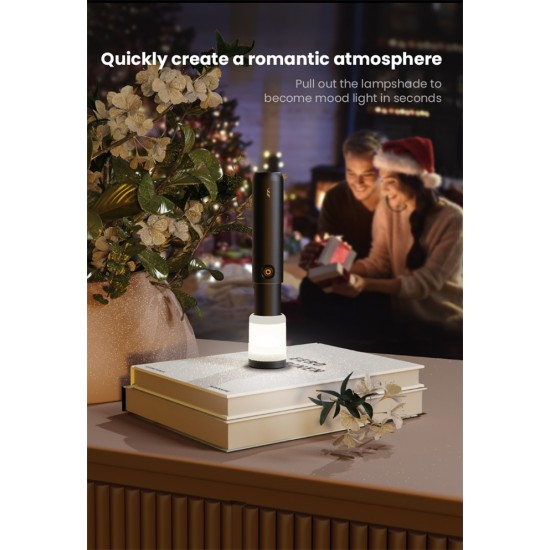 Flashlight Multi Functional Rechargeable 2000mAh 300 lumen Emergency Light Outdoor