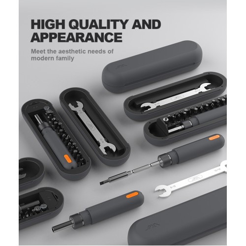  Ratchet Screwdriver Set Magnetic S2 Bits Extension Rod Household Disassembly Wrench Tool