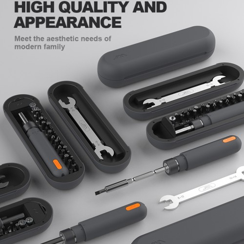  Ratchet Screwdriver Set Magnetic S2 Bits Extension Rod Household Disassembly Wrench Tool