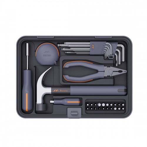 Stackable Hand Tool Sets 3.5M tape measure Plier hammer screwdriver S2 bits for home repair