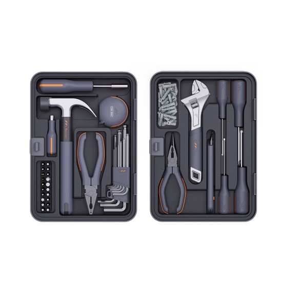 Stackable Basic Hand Tool Sets two layers for home repair